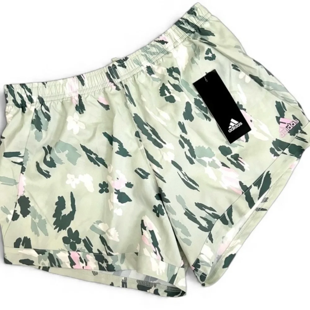 ADIDAS Classic Athletic Shorts Sports Running Activewear Greens Pink Girls XL 16